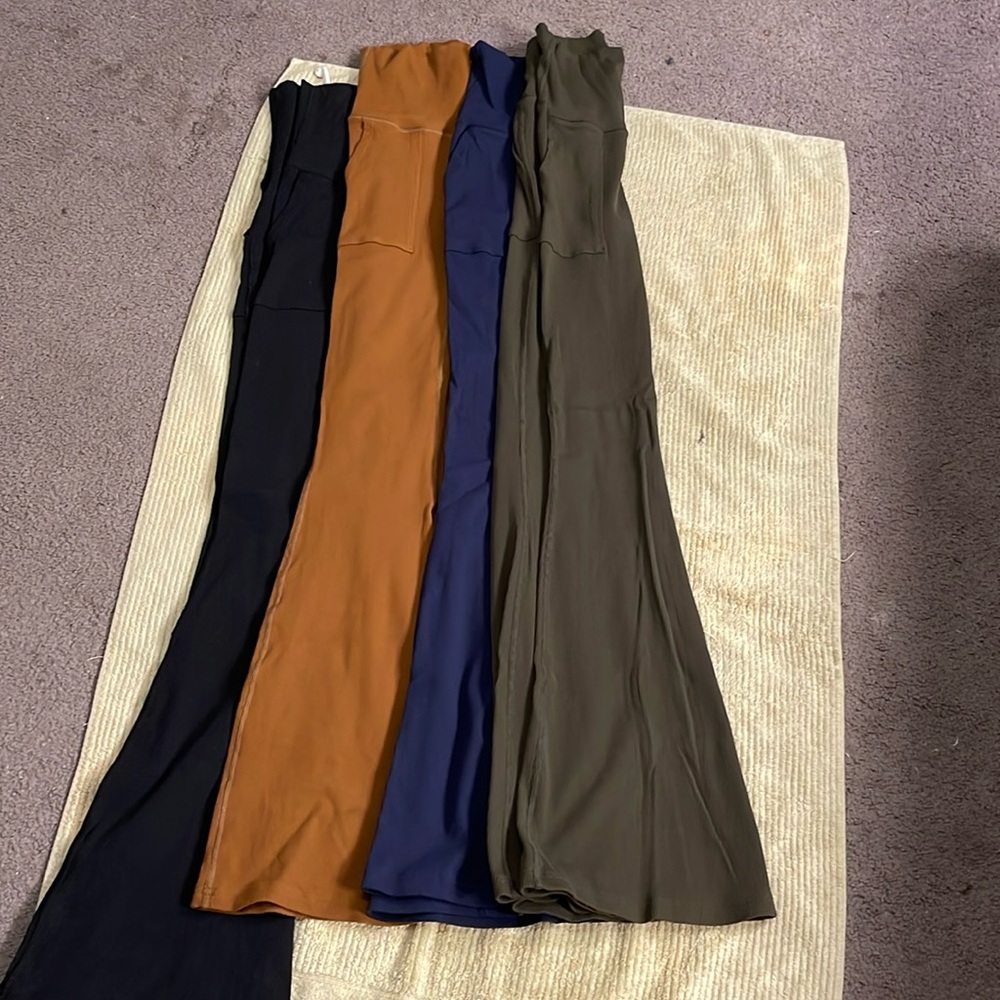 Aerie fold over flare leggings